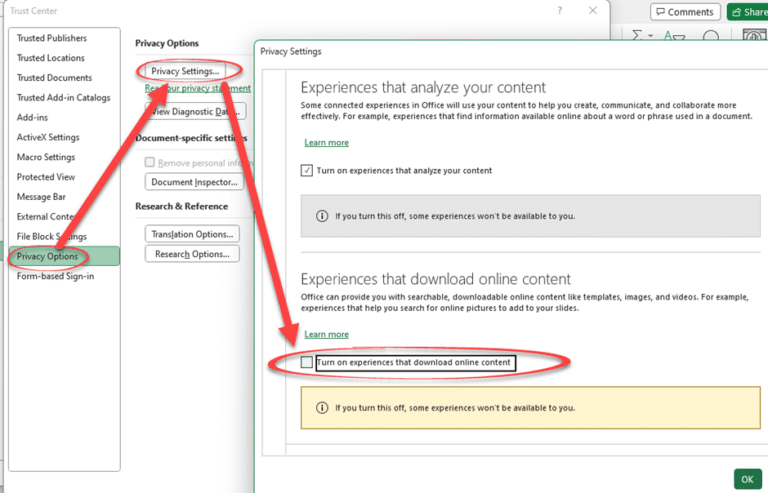 How To Fix Blocked Errors In Excel Office Watch 6726