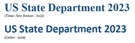 Why the US government is switching to Calibri font