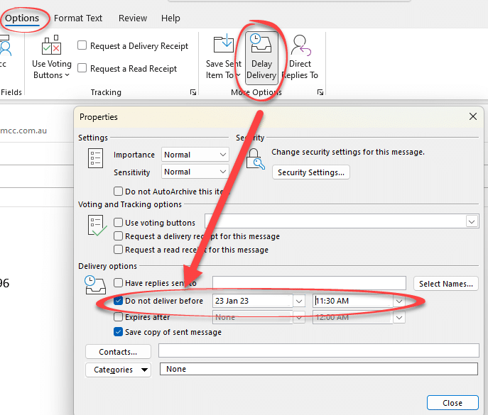 Can't resend a delayed delivery message - Outlook