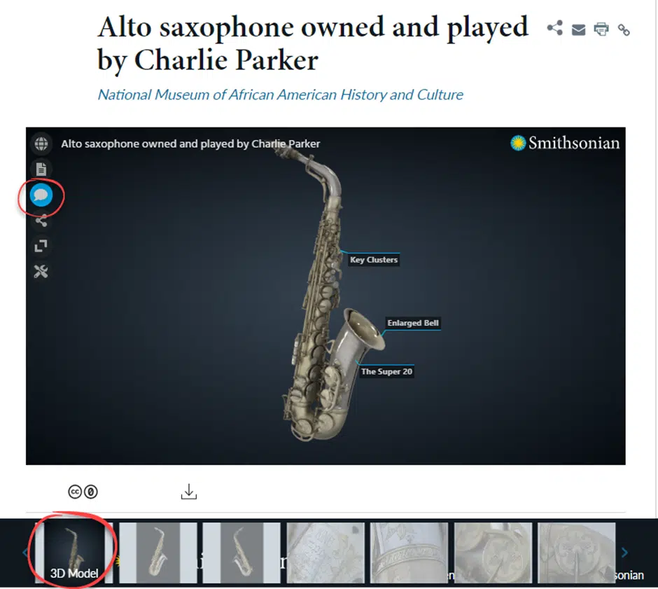 Use the Smithsonian for great photos and 3D models in PowerPoint and Word