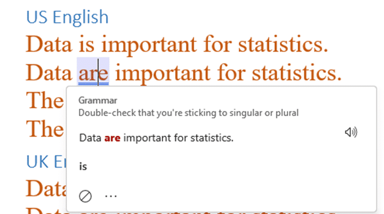 Is “data” singular or plural – let Microsoft Word decide - Office Watch