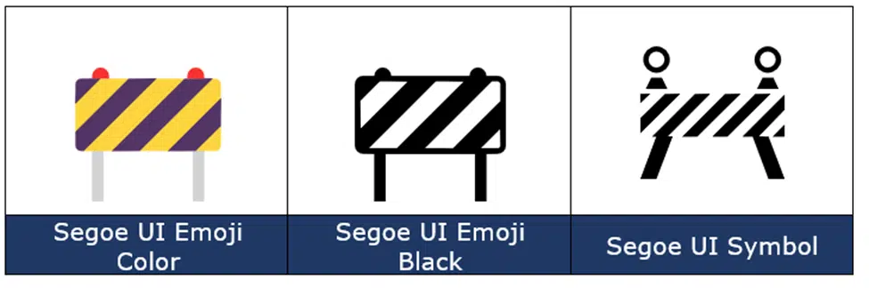 Construction Sign 🚧 emoji in Word, Excel, PowerPoint and Outlook