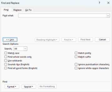 Find more and faster in Word using these tricks