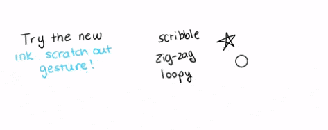A faster way to delete ink in OneNote