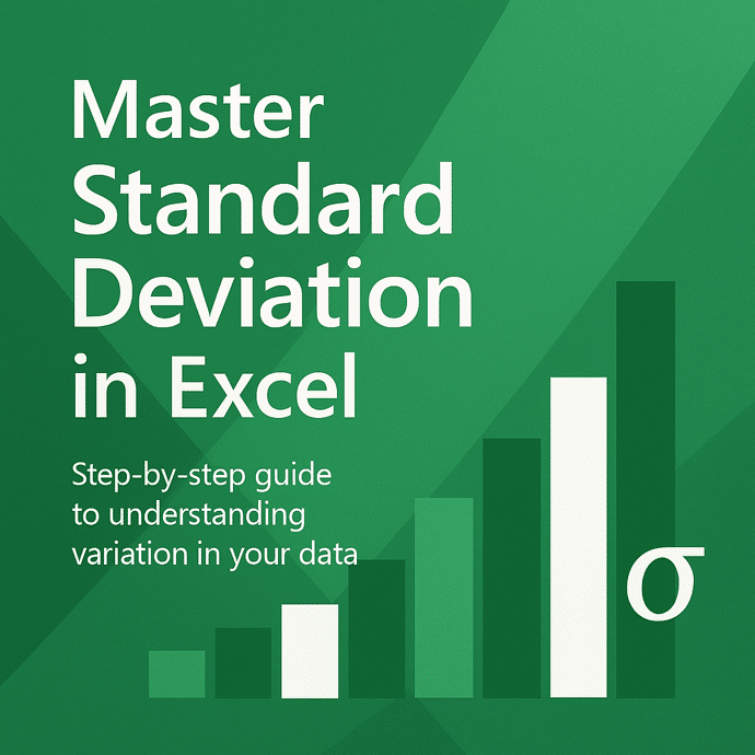 Standard Deviation made easy in Excel
