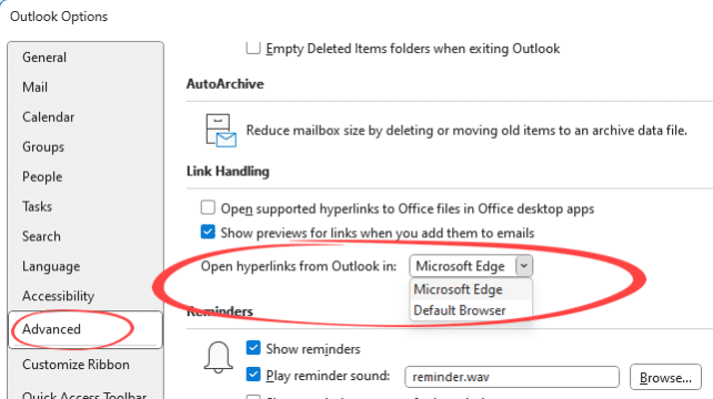 changed-link-handling-in-outlook-for-windows-office-watch