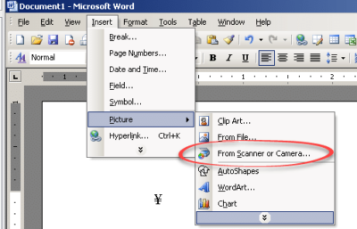 Scanning from within Microsoft Word or Office - Office Watch