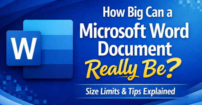 How Big Can a Microsoft Word Document Really Be? Limits Explained