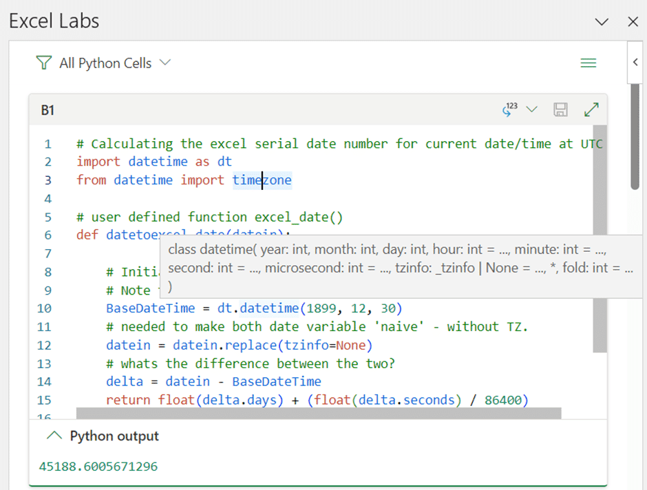 Python Editor for Excel is out and essential