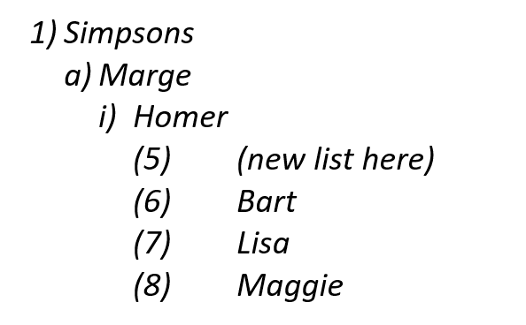 Troubleshooting a Word list problem