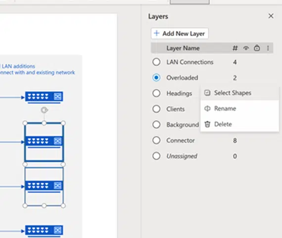 Visio Online gets layers!