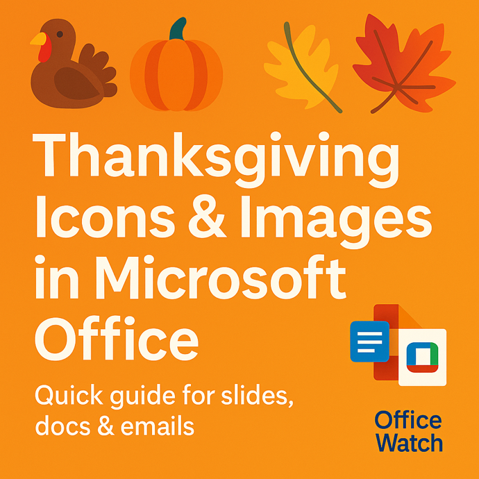Thanksgiving Icons & Images a Quick Guide for Docs, Slides & Emails