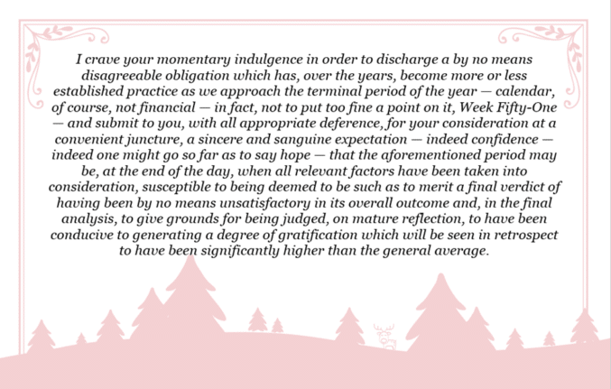 A ‘Yes Minister’ Christmas card