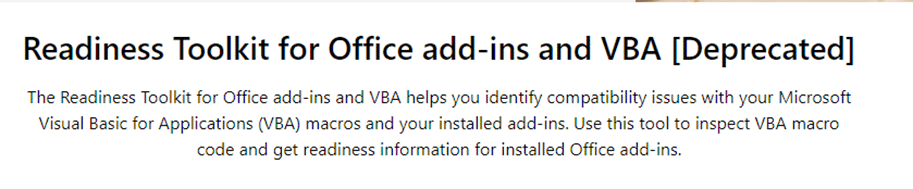 Office Readiness Toolkit gets cancelled