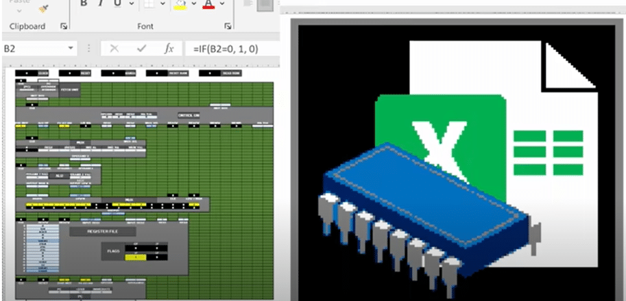 Make your own CPU using Excel