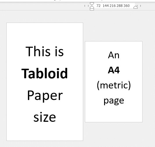 Paper Sizing tricks in Microsoft Word