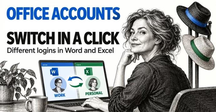 Switch Microsoft Accounts in Word, Excel and PowerPoint Without Signing Out