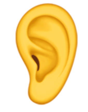 Ear 👂 symbol in Word, Excel, PowerPoint and Outlook