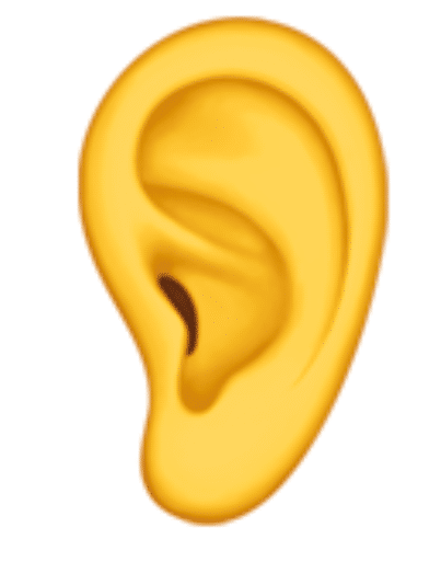 Ear 👂 symbol in Word, Excel, PowerPoint and Outlook