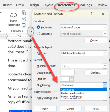 create bibliography from footnotes in word