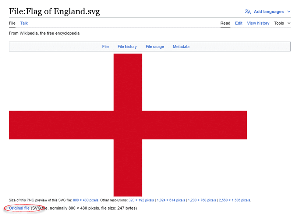 Insert the English flag into Word, Excel or PowerPoint