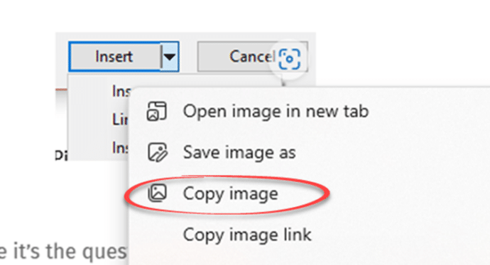 Two faster ways to insert an image from the web into Microsoft Office