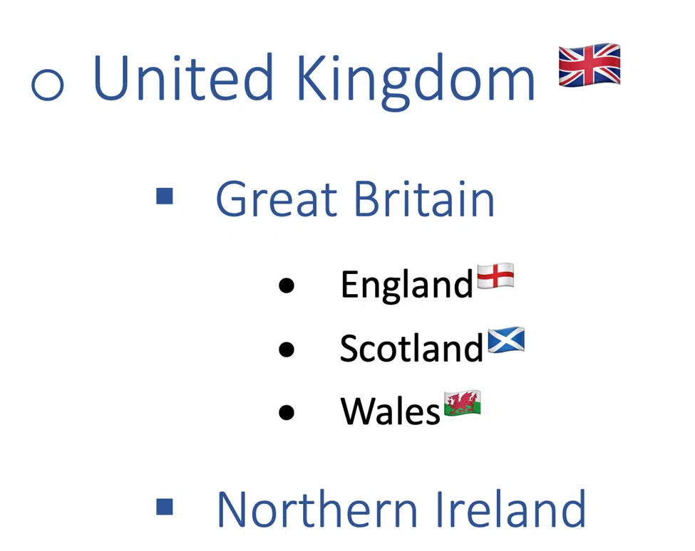 UK vs Great Britain and problems with Excel’s Geography