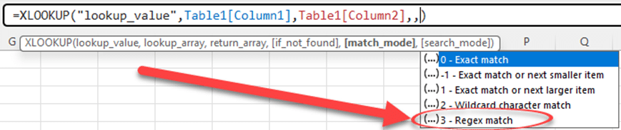 Excel gets Regular Expressions for Xlookup and XMatch