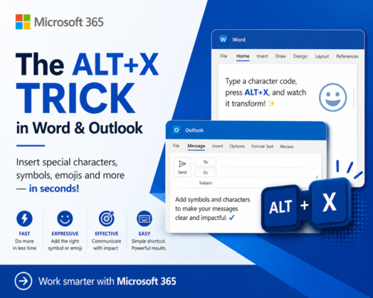 How to Insert Symbols in Word and Outlook Instantly Using Alt + X