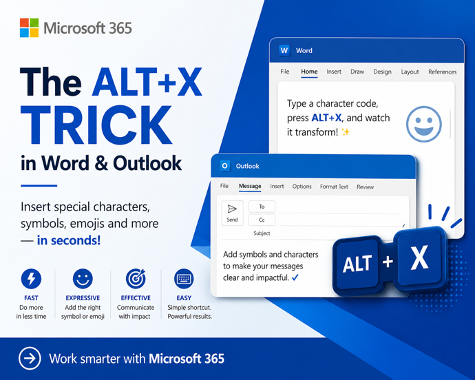 How to Insert Symbols in Word and Outlook Instantly Using Alt + X