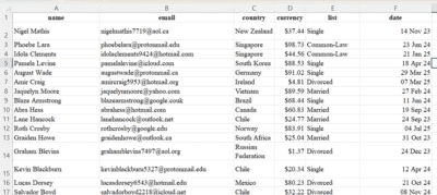 Fake Data Lists for Excel: Easy Creation Techniques