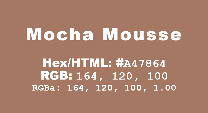 Pantone's 2025 color 'Mocha Mousse' in Word, Excel and PowerPoint