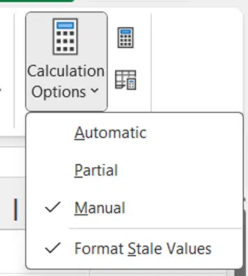 See which Excel cells need updating or stale
