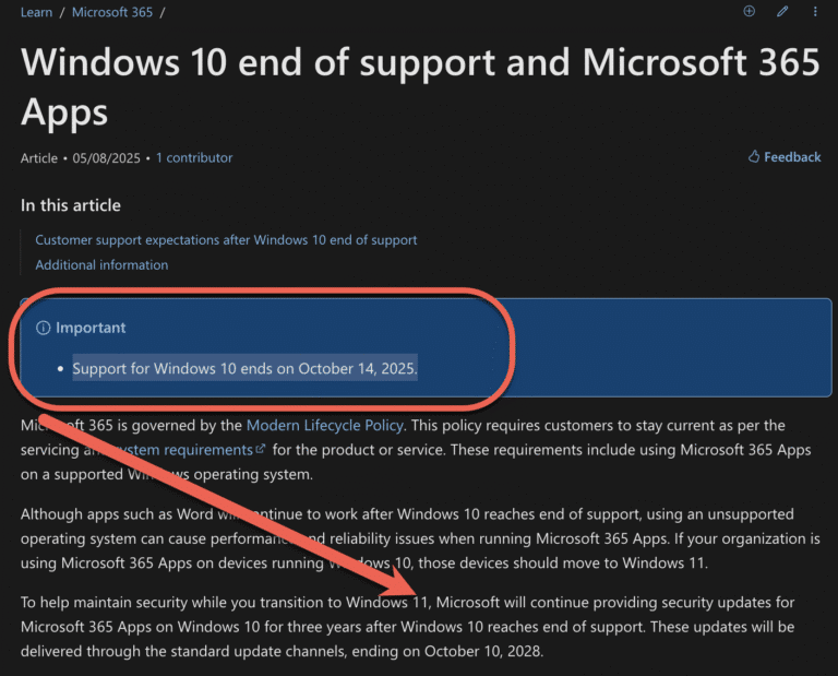 Microsoft 365 on Windows 10 Support Extended—But Only for Security