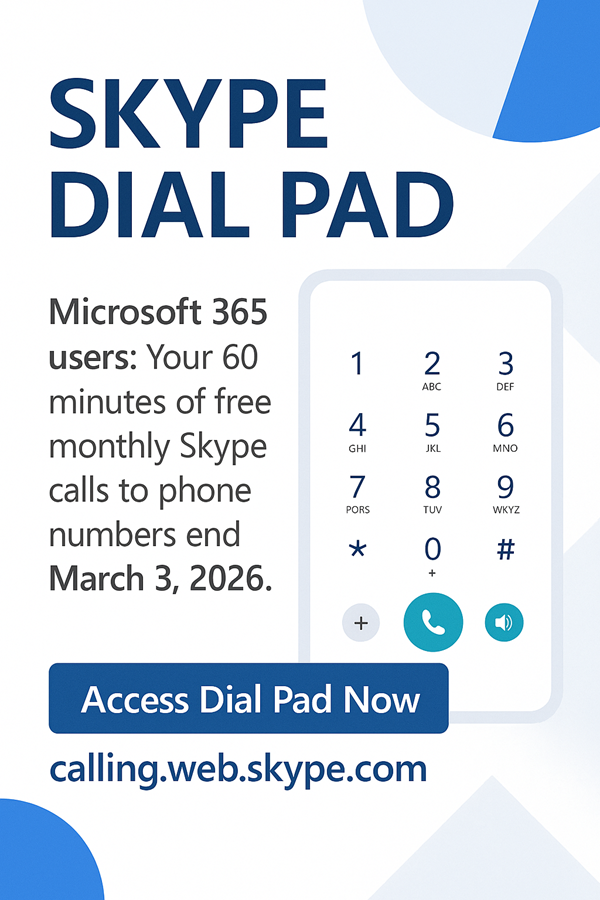 Use Skype Dial Pad to make calls to phone numbers