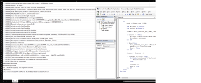 Run Linux from Excel?  Yes you can!