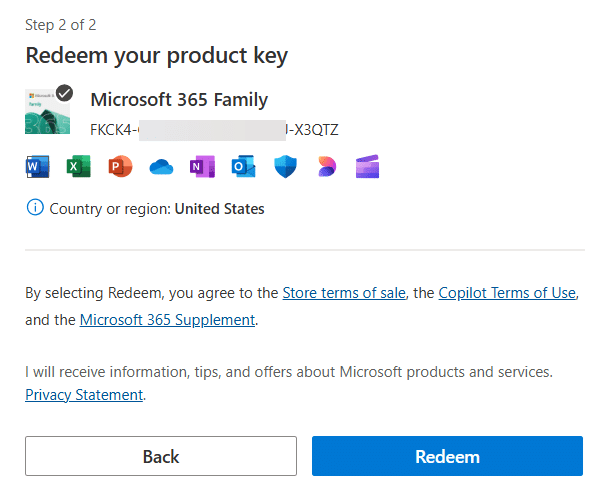 Adding a cheaper Microsoft 365 to your account