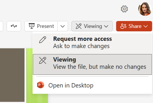 Request more access to a Word, Excel or PowerPoint file