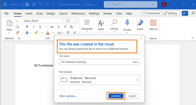 Word docs saved to the cloud – like it or not