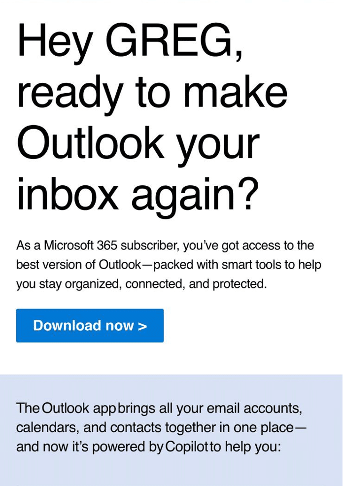 More Microsoft hype to force new Outlook on customers