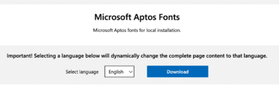 Download Aptos Fonts for All Your Applications - Office Watch