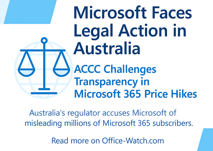 Microsoft Faces Legal Action in Australia Over Misleading Microsoft 365 Price Rise Claims