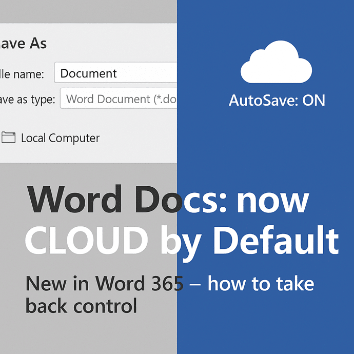 Word Documents Now Auto-Save to the Cloud — What You Need to Know