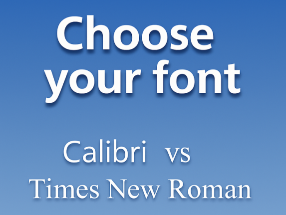 US State Department switches fonts, Times New Roman vs Calibri