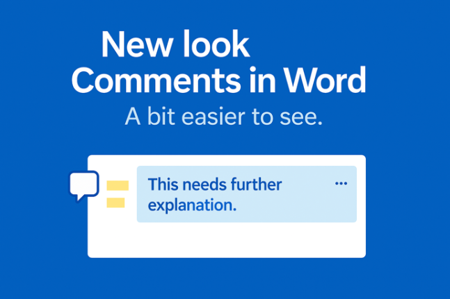 New “Modern Comments” Redesign in Microsoft Word