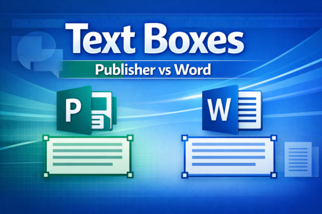 Text Boxes in Publisher vs Word: Key Differences You Need to Know