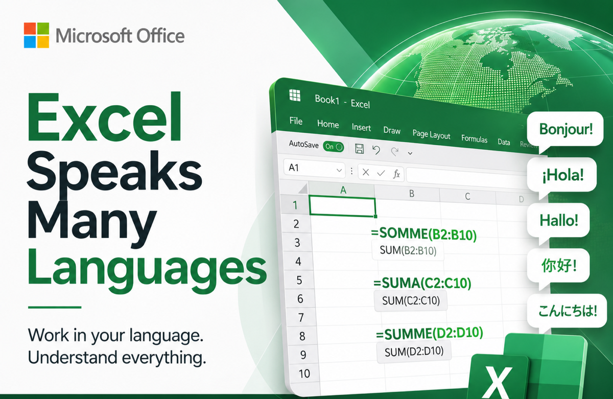 Why Excel Formulas Always Work When You Share Files Across Language