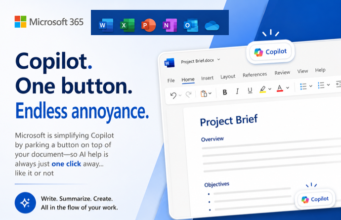 Copilot Floating Button Now Hovers Over Word, Excel and PowerPoint