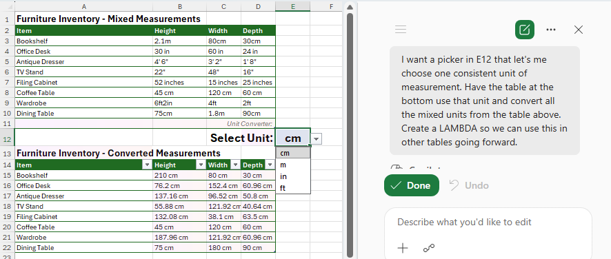 Using Copilot to make an even better workbook
