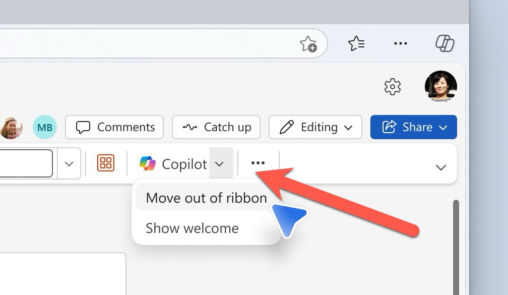 Microsoft Fixes the Annoying Copilot Button with ‘Move to Ribbon’ Option
